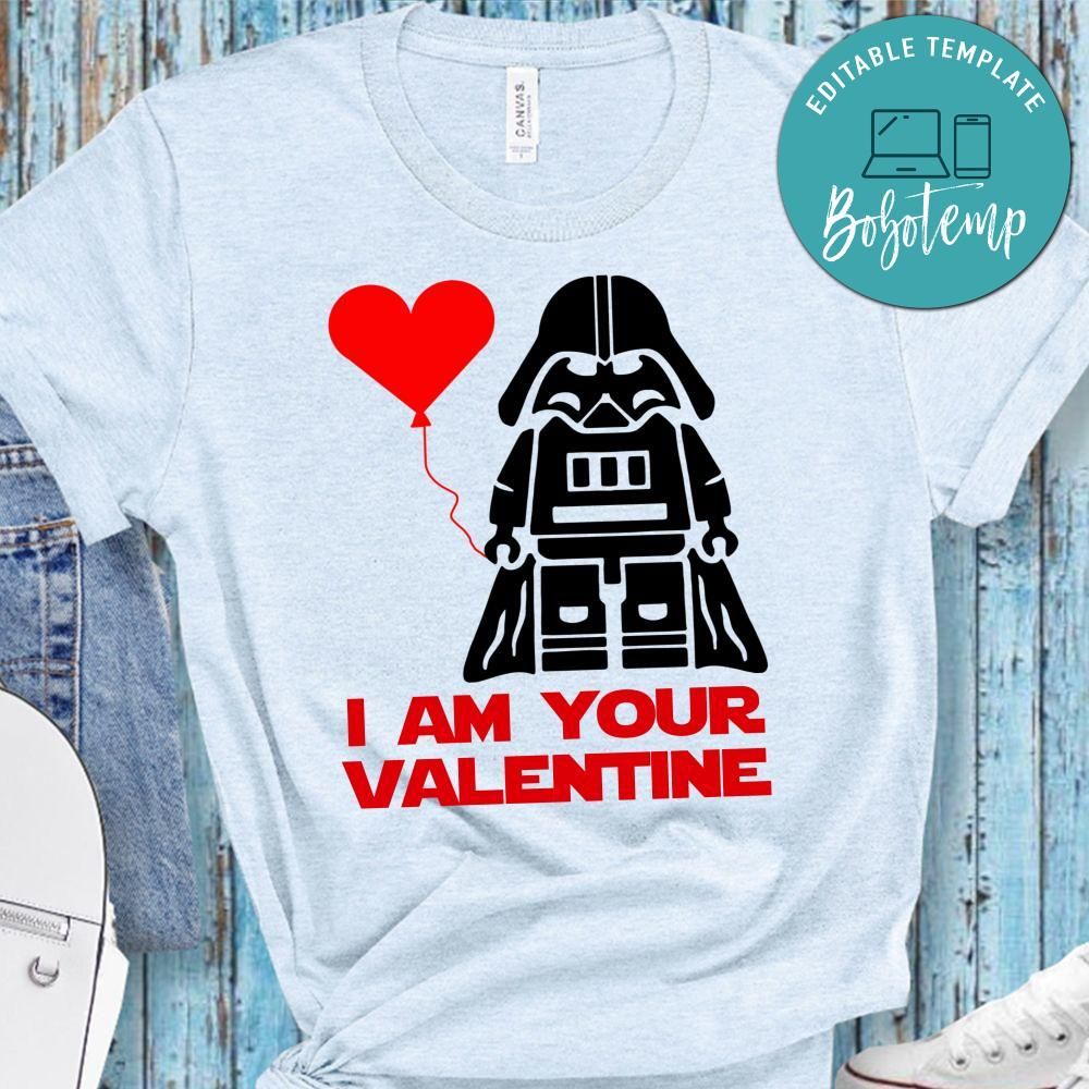Darth Vader I Am Your Valentine Cute Gift PNG File Template Bobotemp
