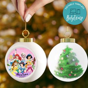 Disney Princesses Christmas Ball Ornament Gift