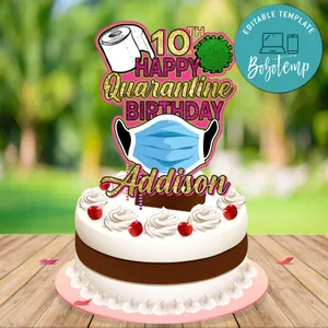 Editable Birthday Party Invitation Template Instantly Personalize