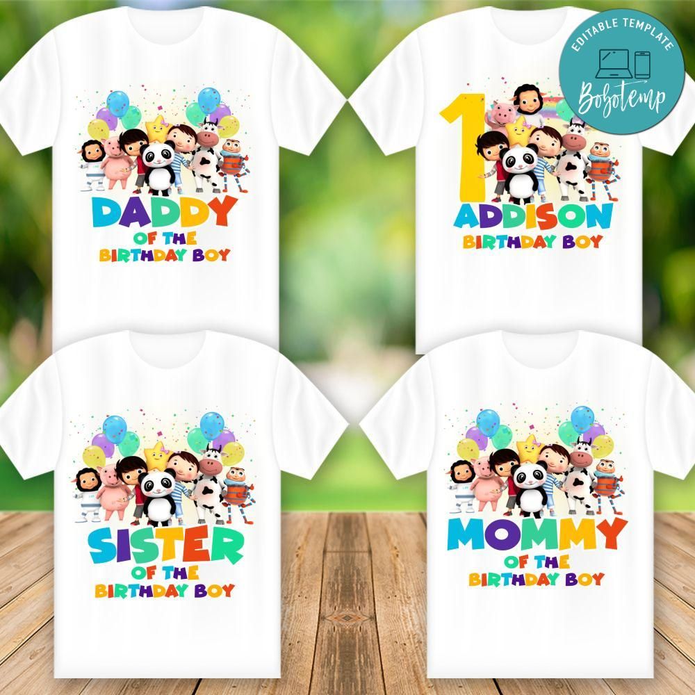 Little Baby Bum Family Matching Birthday Shirt PNG Files DIY Bobotemp