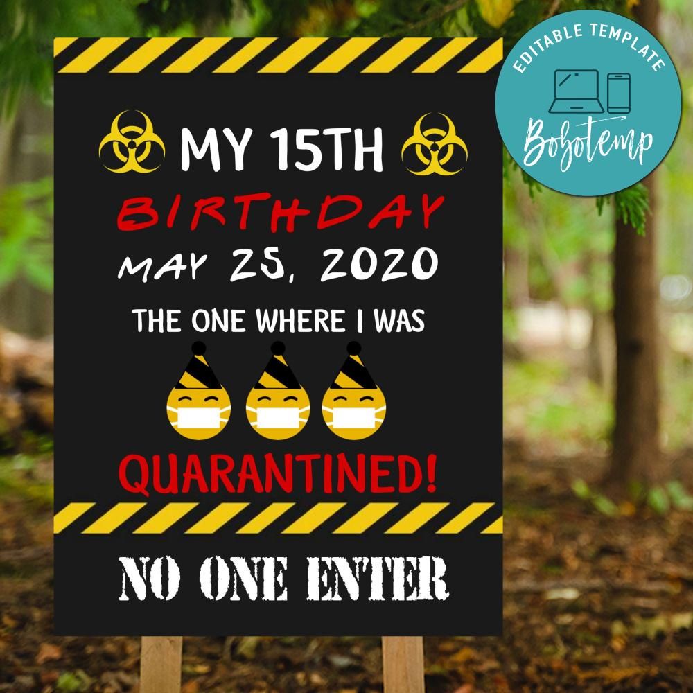Printable Friends Themed Happy birthday Yard Sign DIY | Bobotemp