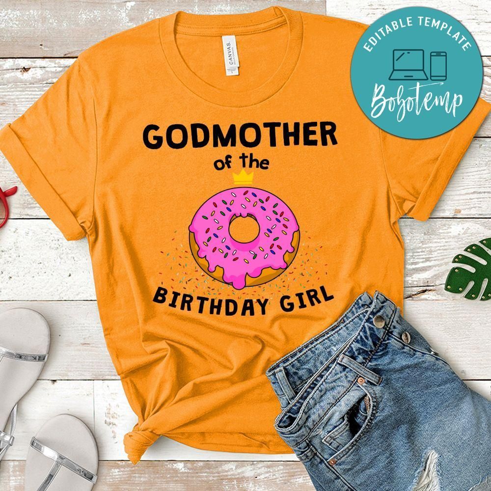 Donut Godmother of the Birthday Girl T-Shirt