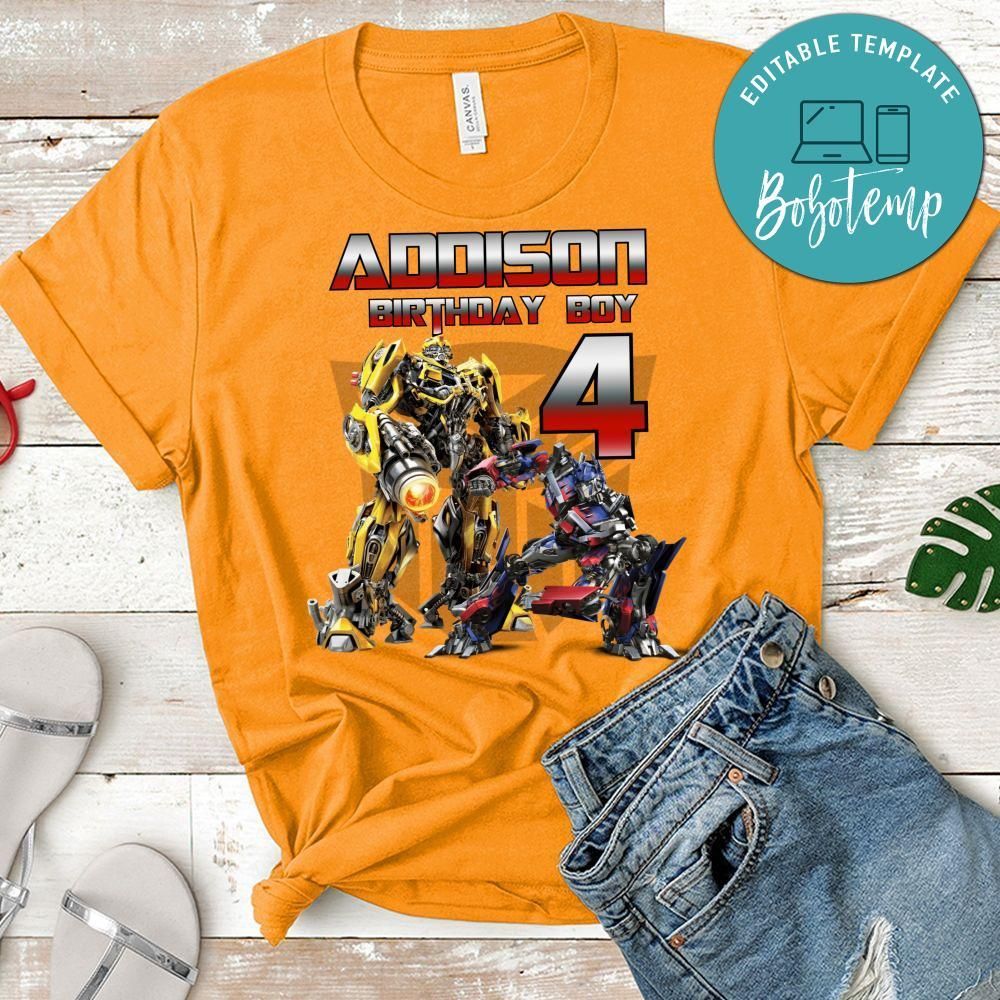 Custom Rescue Bots 5th Birthday Shirt for Boy