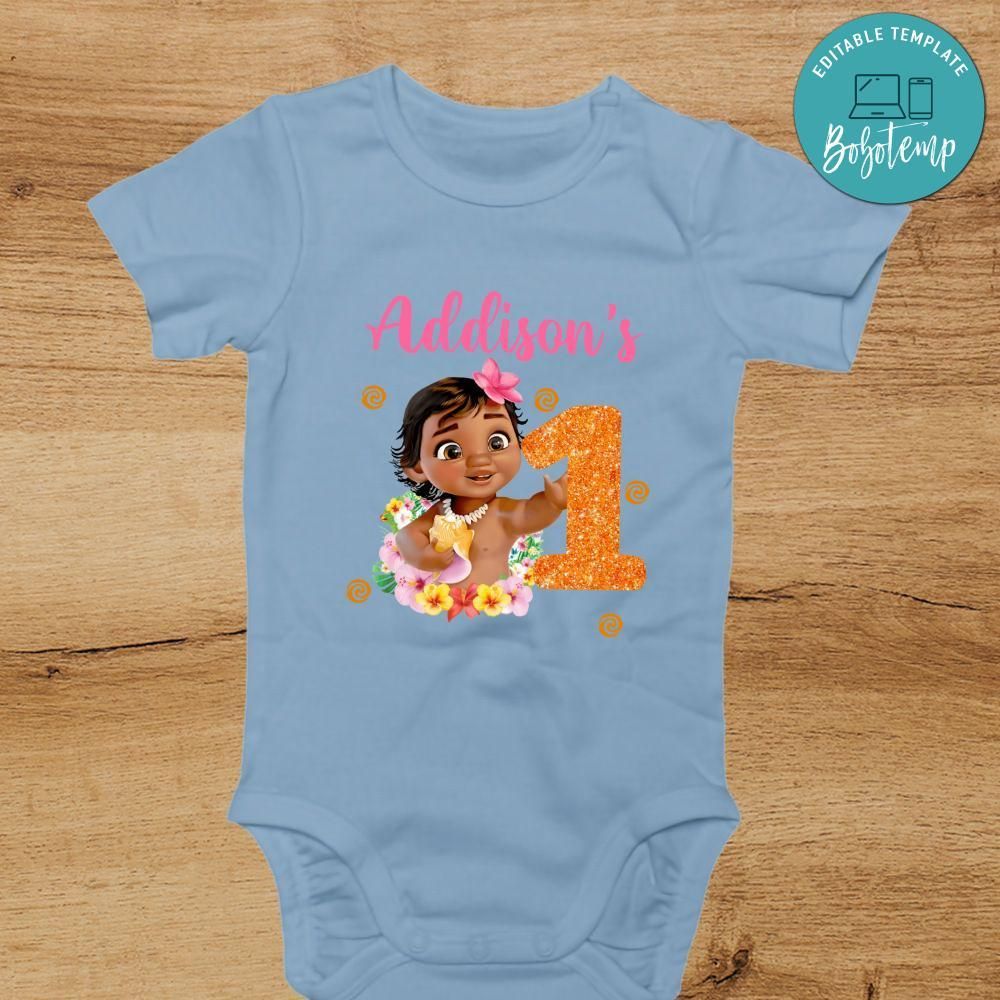 Baby Moana Custom name PNG file template