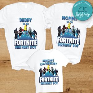 Gamer Family Matching Birthday Shirts