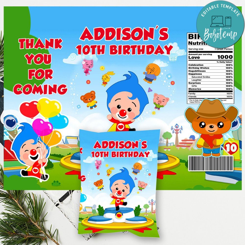 Plim Plim Chip Bag Digital File Printable Instant Download