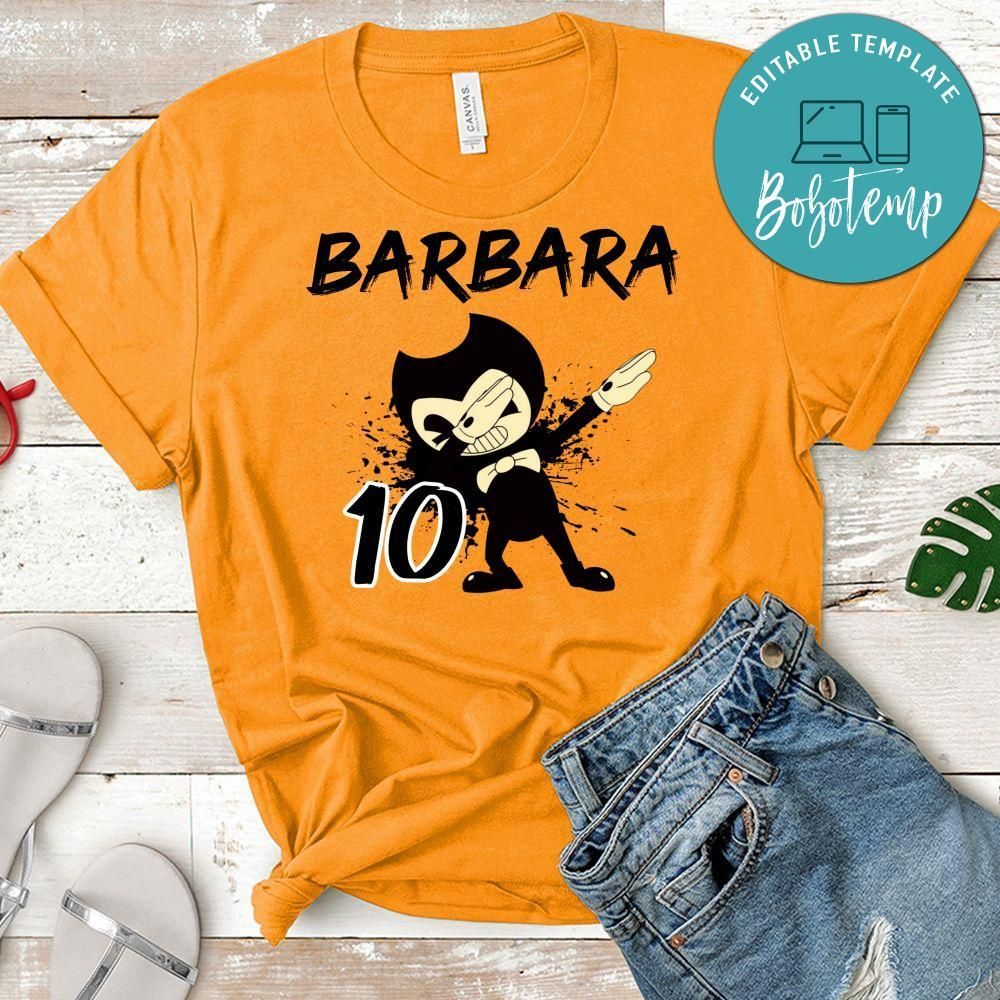 Custom Bendy And The Ink Machine Birthday Shirt for Kid