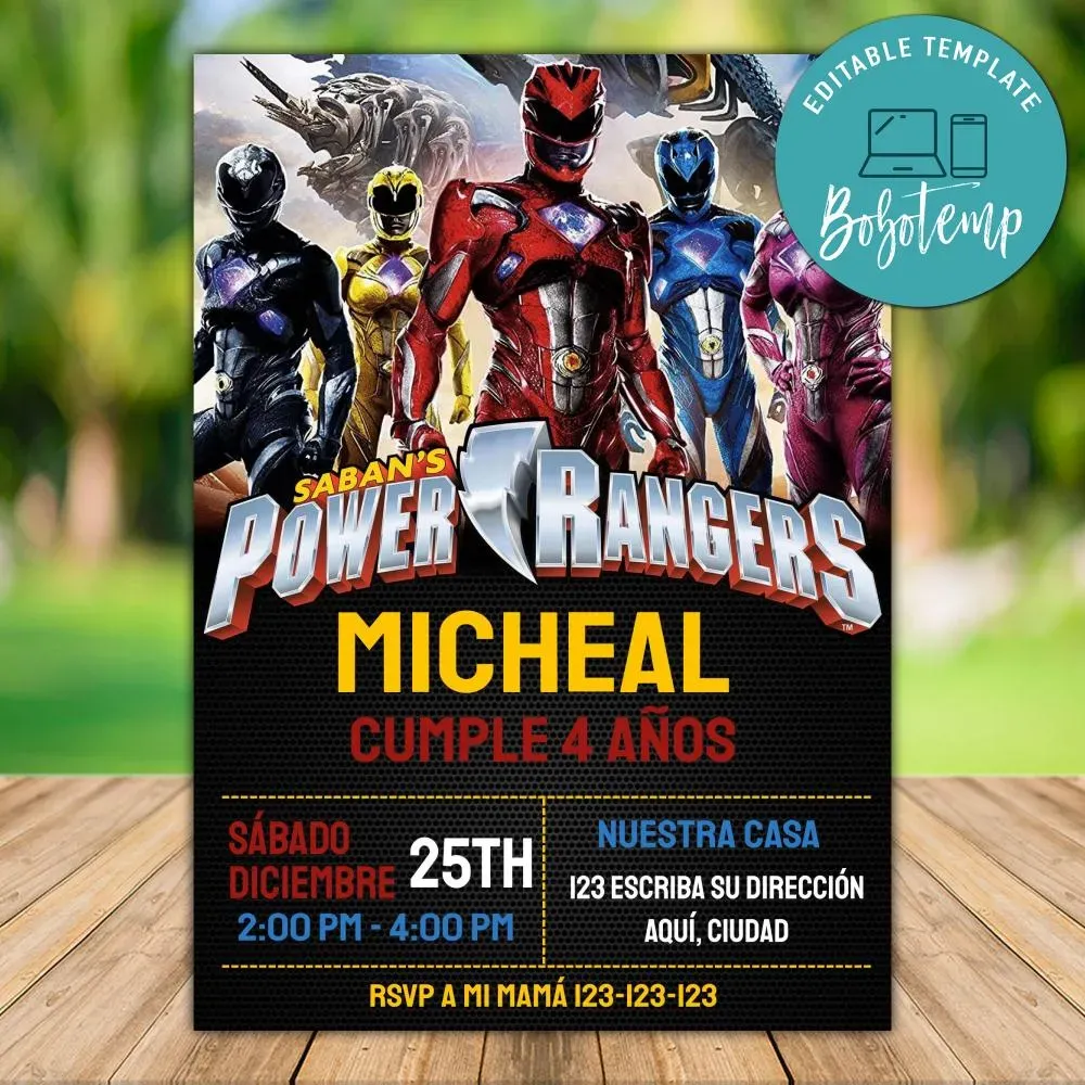 Descarga instantánea de la invitación de la fiesta de cumpleaños de ...