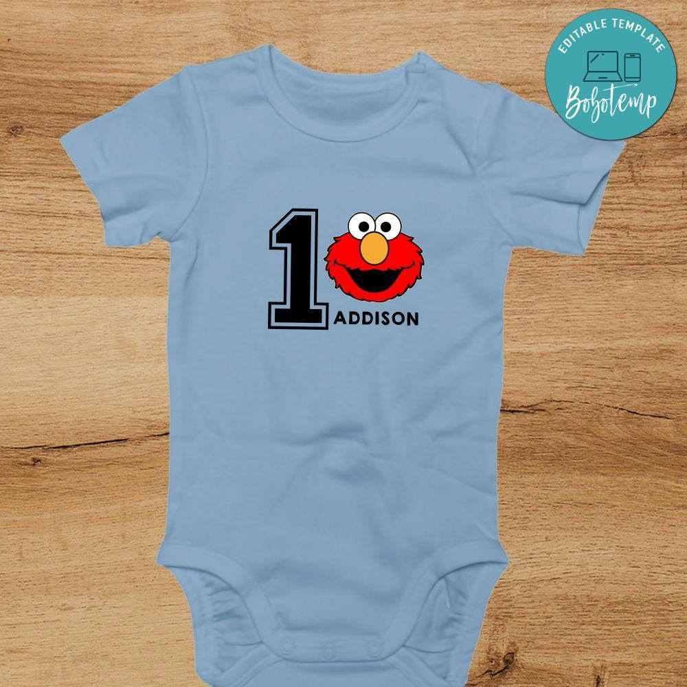 Elmo First Birthday bodysuit