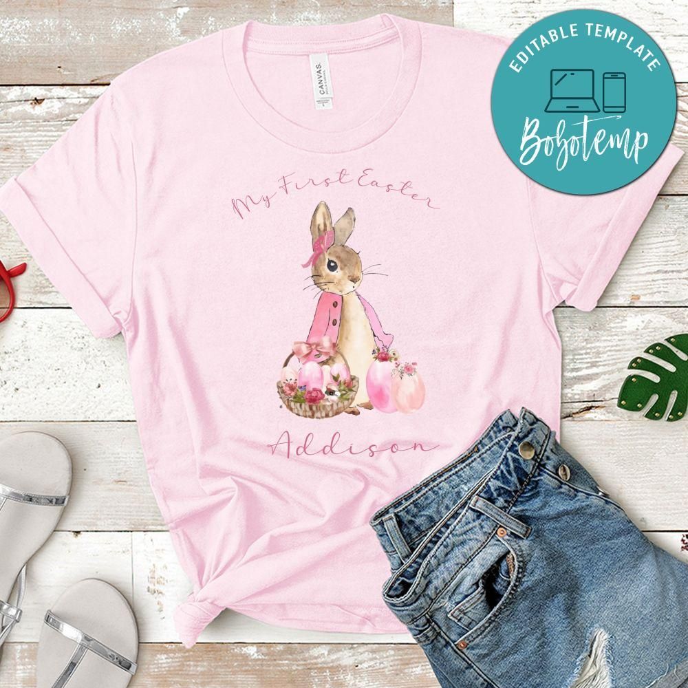 Baby Girl My First Easter Day Shirt