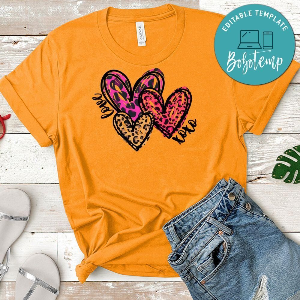 Valentines Day Hearts PNG file template