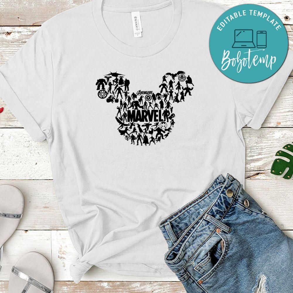 Marvel Avengers Disney Family Trip T-Shirt