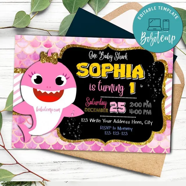 pink-baby-shark-invitation-customizable-template-instant-download-bobotemp
