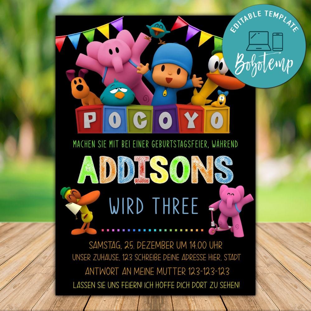 ALMACENESADAN Masken-Set – 6 Stück Mit Pocoyo & Nina, Perfekt Für Kinderpartys & Geburtstage