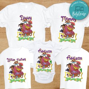 African American Rugrats Family Matching Birthday Shirts
