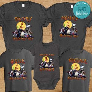 Nightmare before christmas family birthday party PNG file template