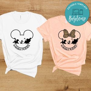 Hakuna Matata Disney Trip Matching PNG file template