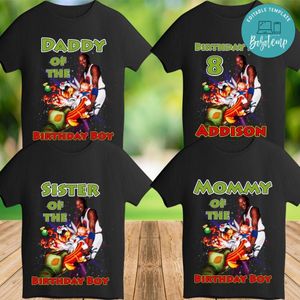 Space jam Family Matching Birthday Shirt PNG File Instant Download