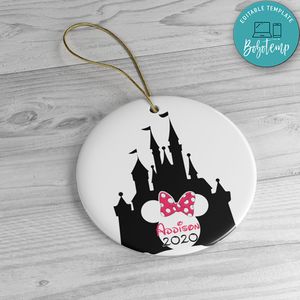 Minnie Mouse Christmas Acrylic Ornament Gift
