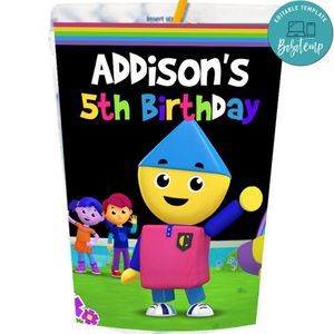 Charlie's Colorforms City Capri Sun Labels Digital File Printable Instant Download