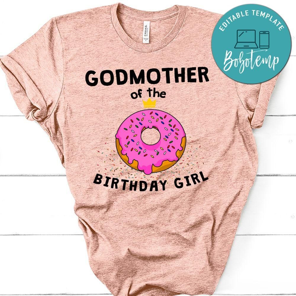 Donut Godmother of the Birthday Girl T-Shirt