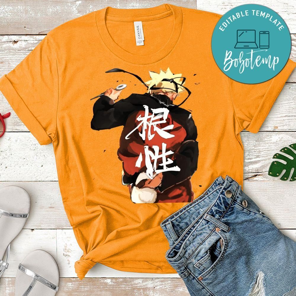 Men Naruto Anime Inspired PNG file template