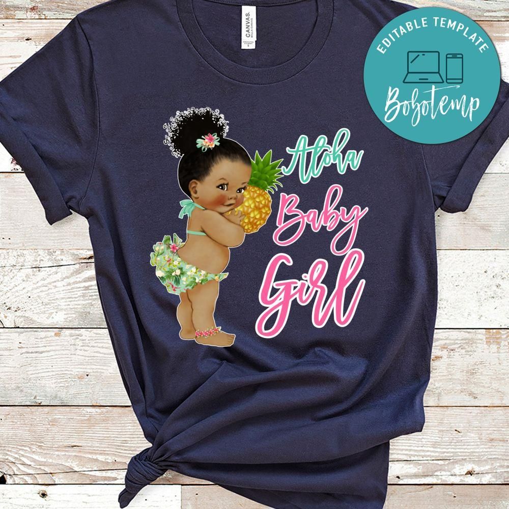 Aloha Girl baby shower T-Shirt