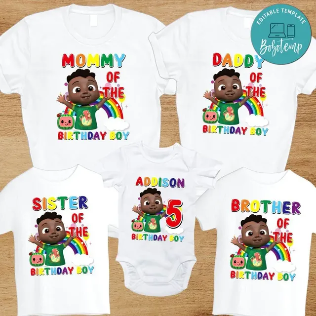 Personalized African American Cody Cocomelon Party Pack,, 54% OFF