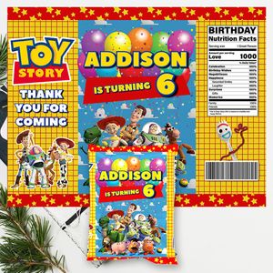 Toy Story Happy Birthday Chip Bag Digital File Printable Instant Download