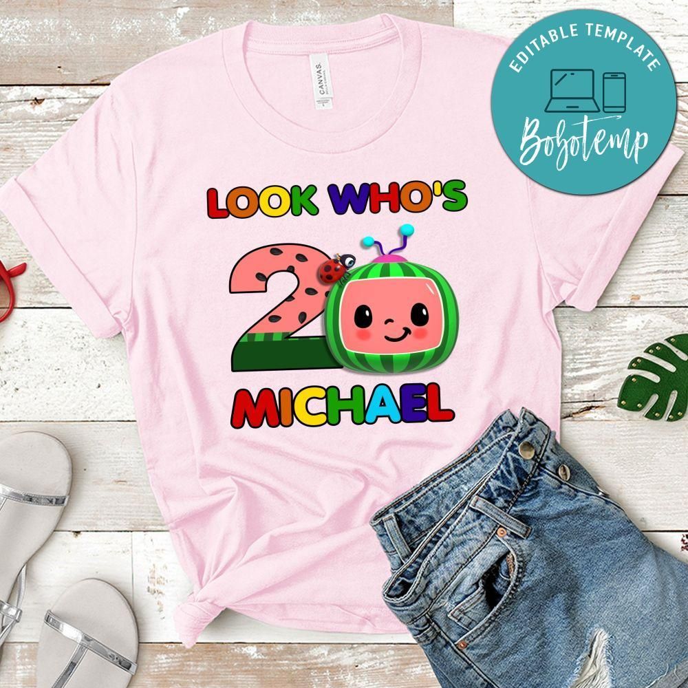 Look Who's Cocomelon Birthday Shirt