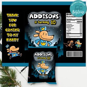 Dogman Chip Bag Digital File Printable Instant Download