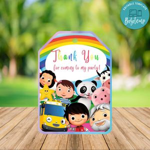 Editable Little Baby Bum Thank You Tag Instant Download