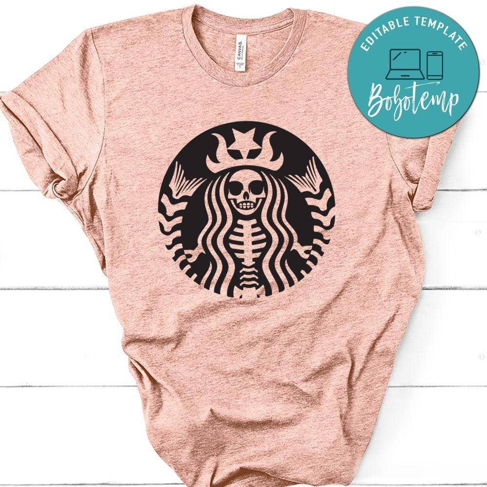 Starbucks Coffee Skeleton Halloween T-Shirt