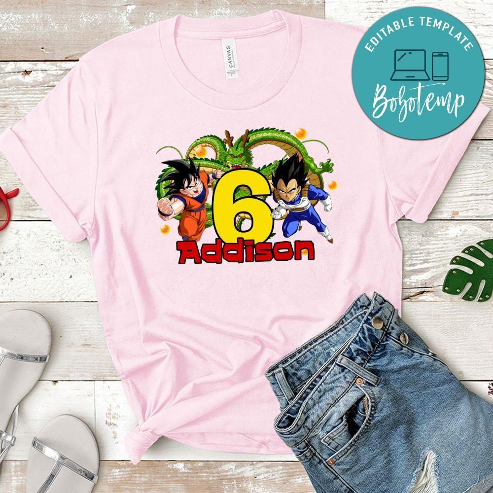 Custom Dragon Ball Z Birthday Shirt for Kid
