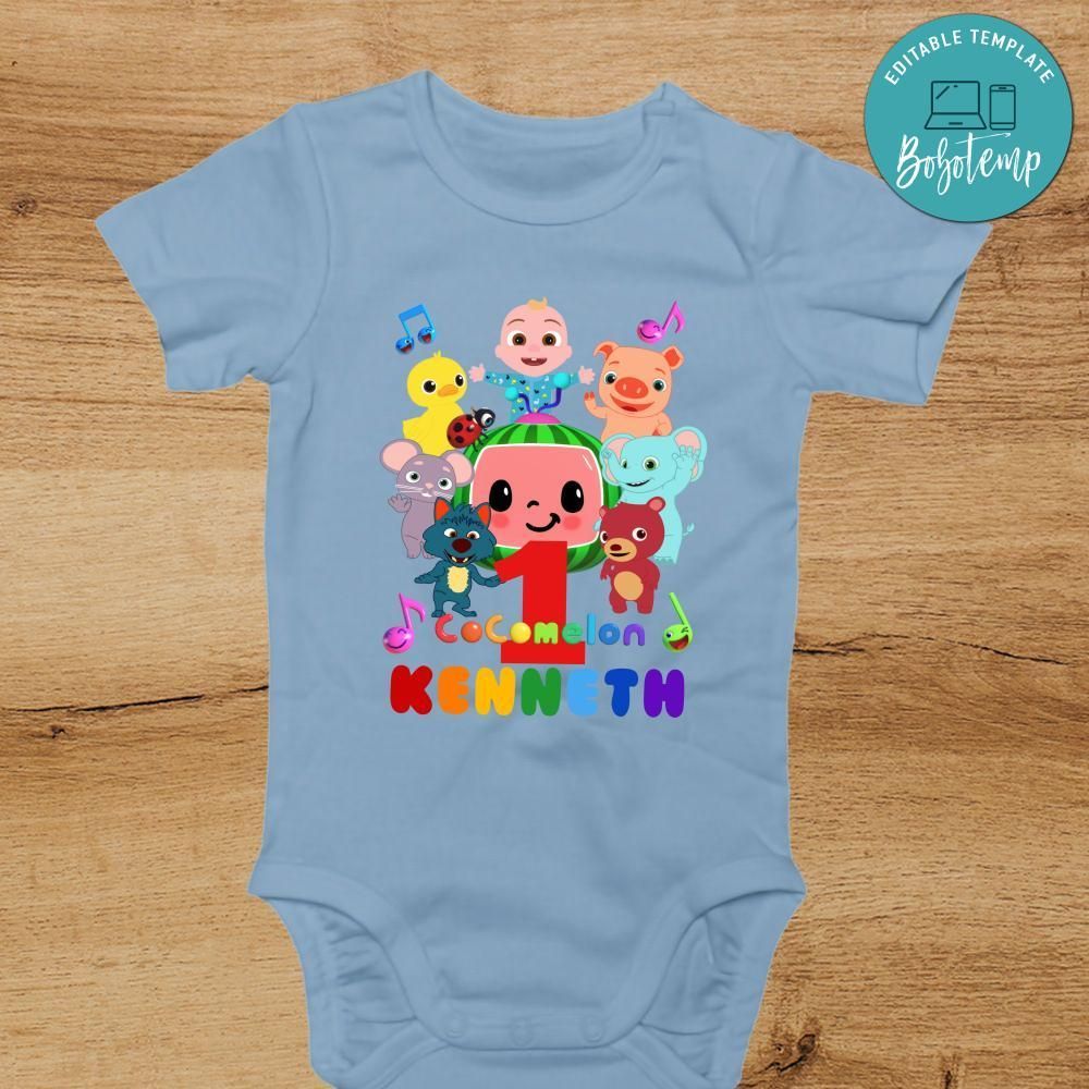 Cocomelon Friends First Birthday PNG file template