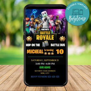 Mobile DJ Marshmello Birthday Electronic Invite Instant Download