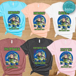 Buzz lightyear Toy Story Birthday Family Matching Party Shirts
