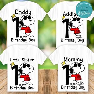 Printable Snoopy Peanuts T Shirts Family Templates Instant Download