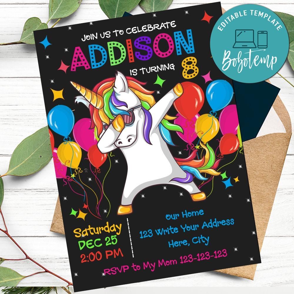 dabbing-unicorn-birthday-invitation-template-to-print-at-home-diy-bobotemp