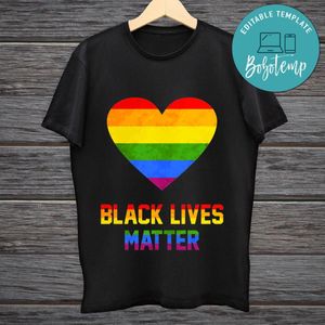 Black Lives Matter Rainbow Shirt PNG files Printable Instant Download