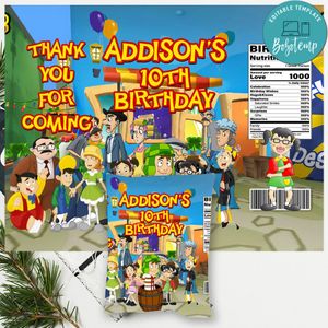 El Chavo del Chip Bag Digital File Printable Instant Download