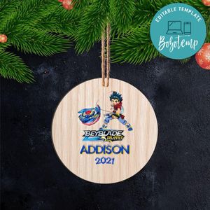 Beyblade Christmas Wood Ornament Gift