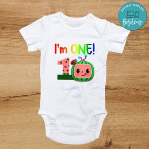 Cocomelon I'm ONE PNG file template