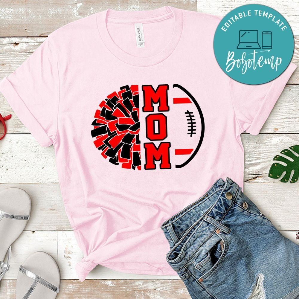 Football Cheer Mom Life T-Shirt