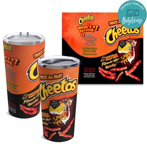Chips Inspired  Gift 20 oz Skinny Tumbler Customizable Design Template Instant Download