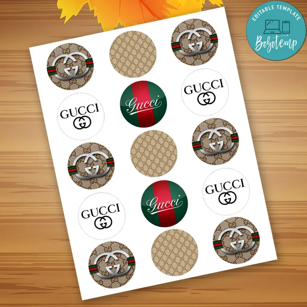 Gucci Sticker Digital File Printable Instant Download | Bobotemp