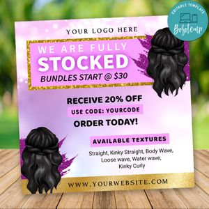 Fully Stock Flyer Customizable Template Instant Download