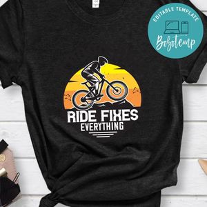 a good bike ride fixes everything T Shirt