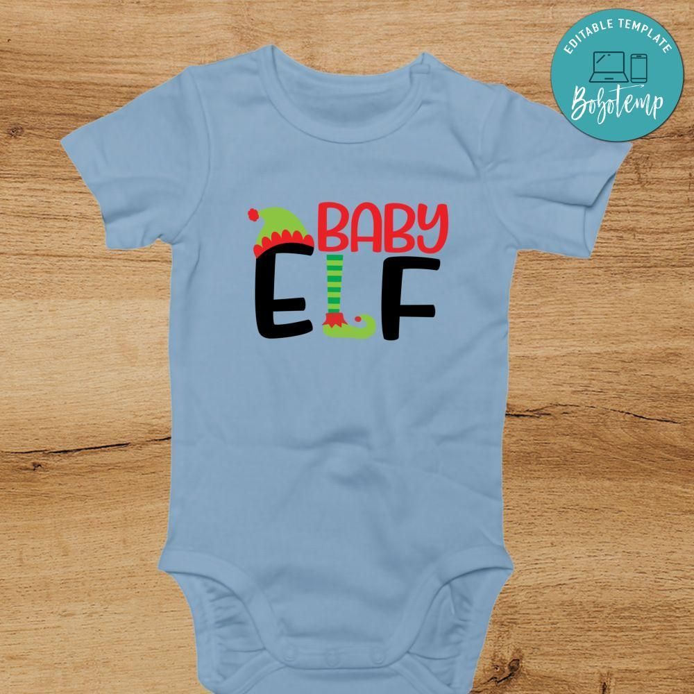 Baby Elf Christmas Baby Onesies® - Christmas Baby Shower Gift