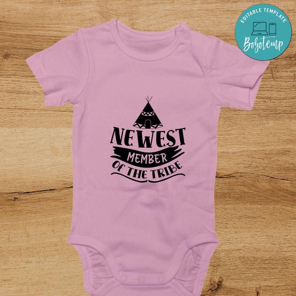 Newest member of the tribe Cute Baby Shirt